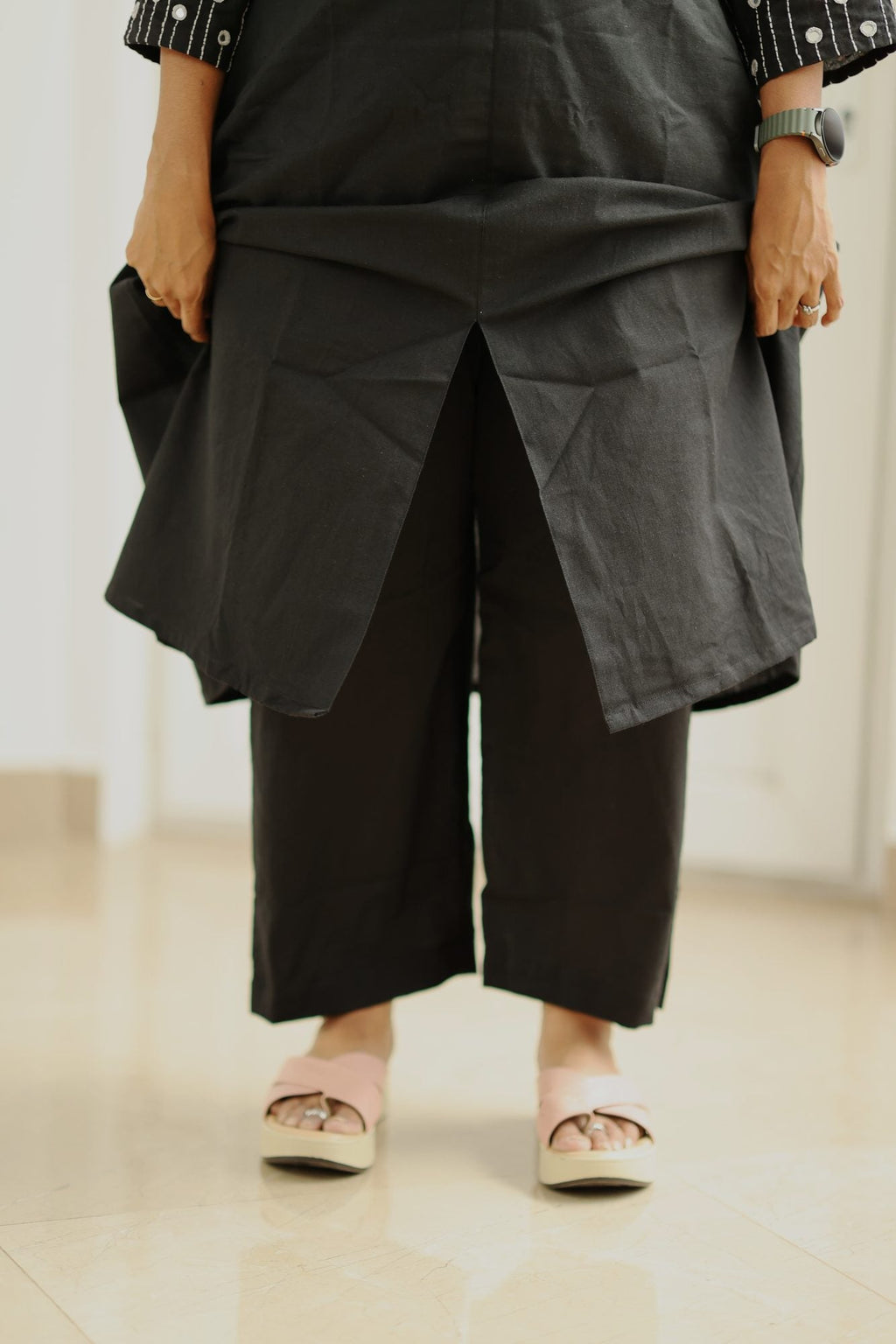 Black Mirror Work 30+ Women Everyday Office Kurta (Top + Bottom) | MAGI0019