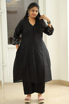 Black Mirror Work 30+ Women Everyday Office Kurta (Top + Bottom) | MAGI0019