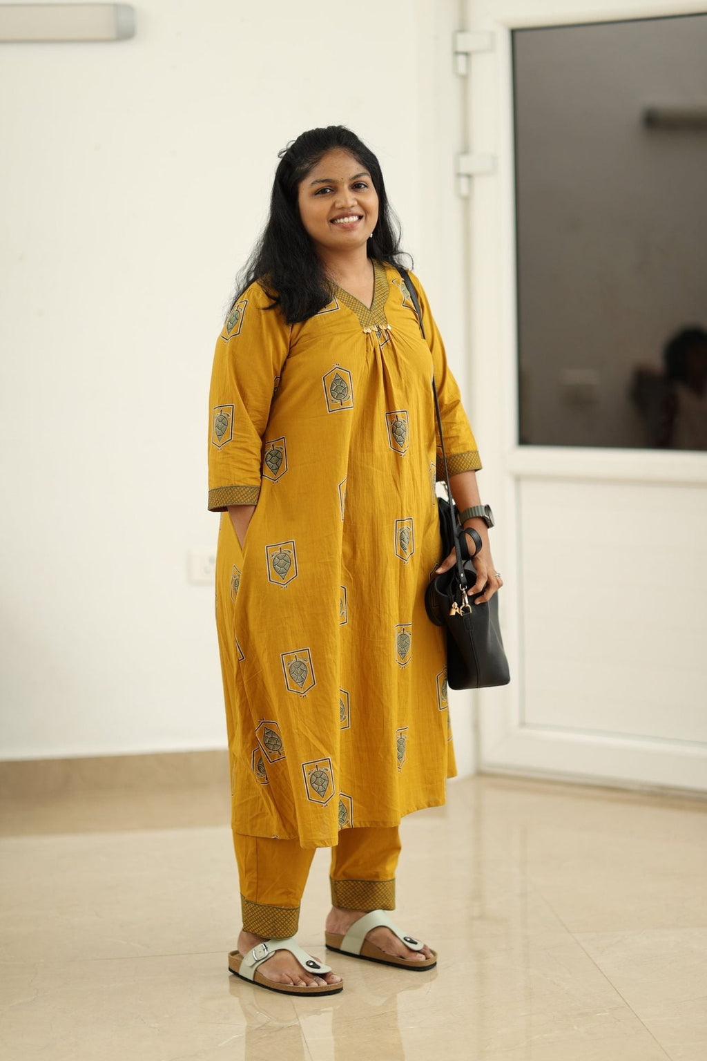 Hem and matching palazzo