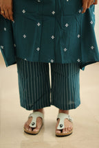 Hem and matching striped palazzo