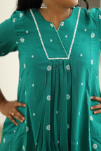 Peacock Pearl Butta 30+ Women Everyday & Special Day Office Kurta (Top + Bottom) | MAGI0052