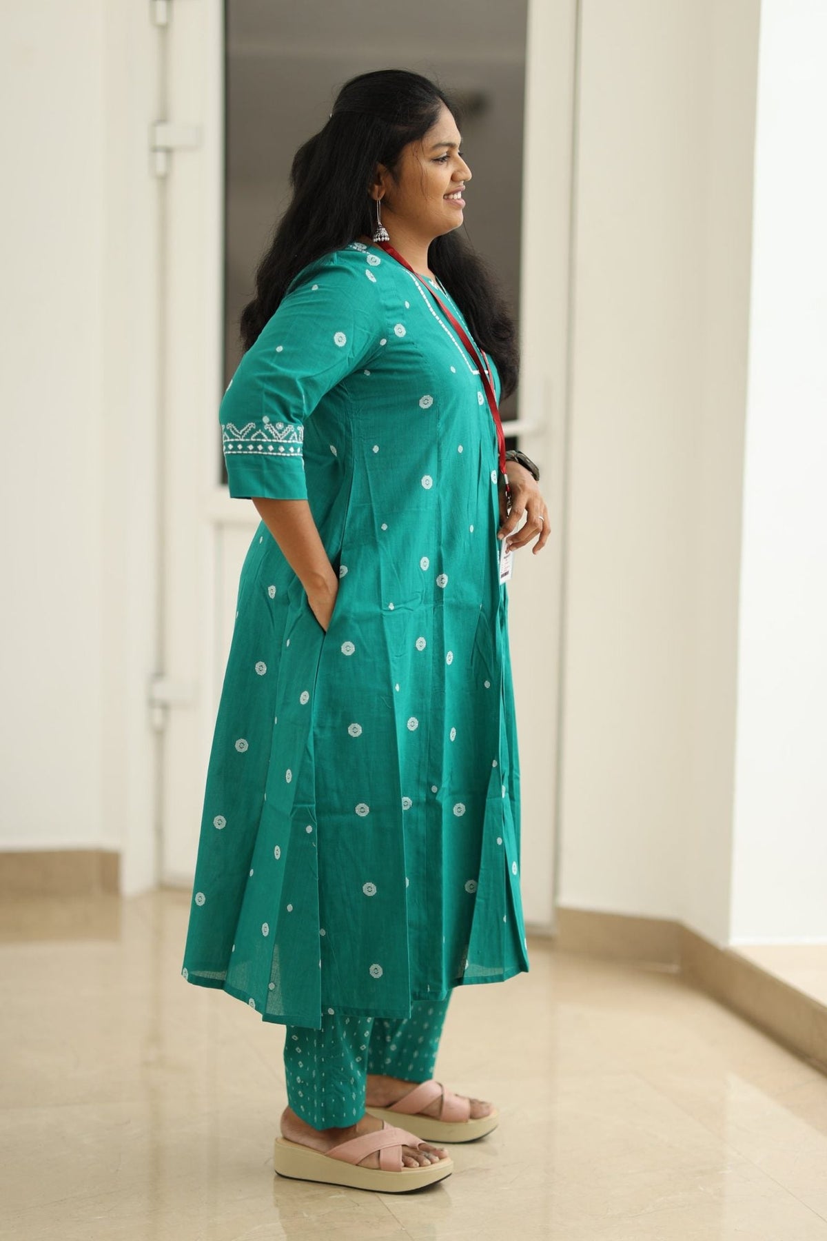 Peacock Pearl Butta 30+ Women Everyday & Special Day Office Kurta (Top + Bottom) | MAGI0052