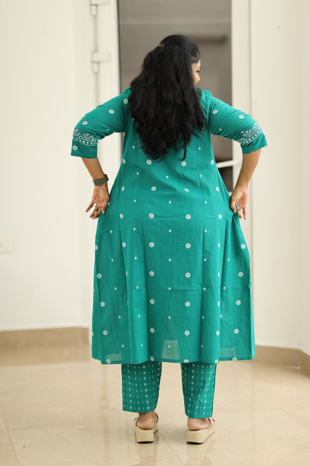 Peacock Pearl Butta 30+ Women Everyday & Special Day Office Kurta (Top + Bottom) | MAGI0052