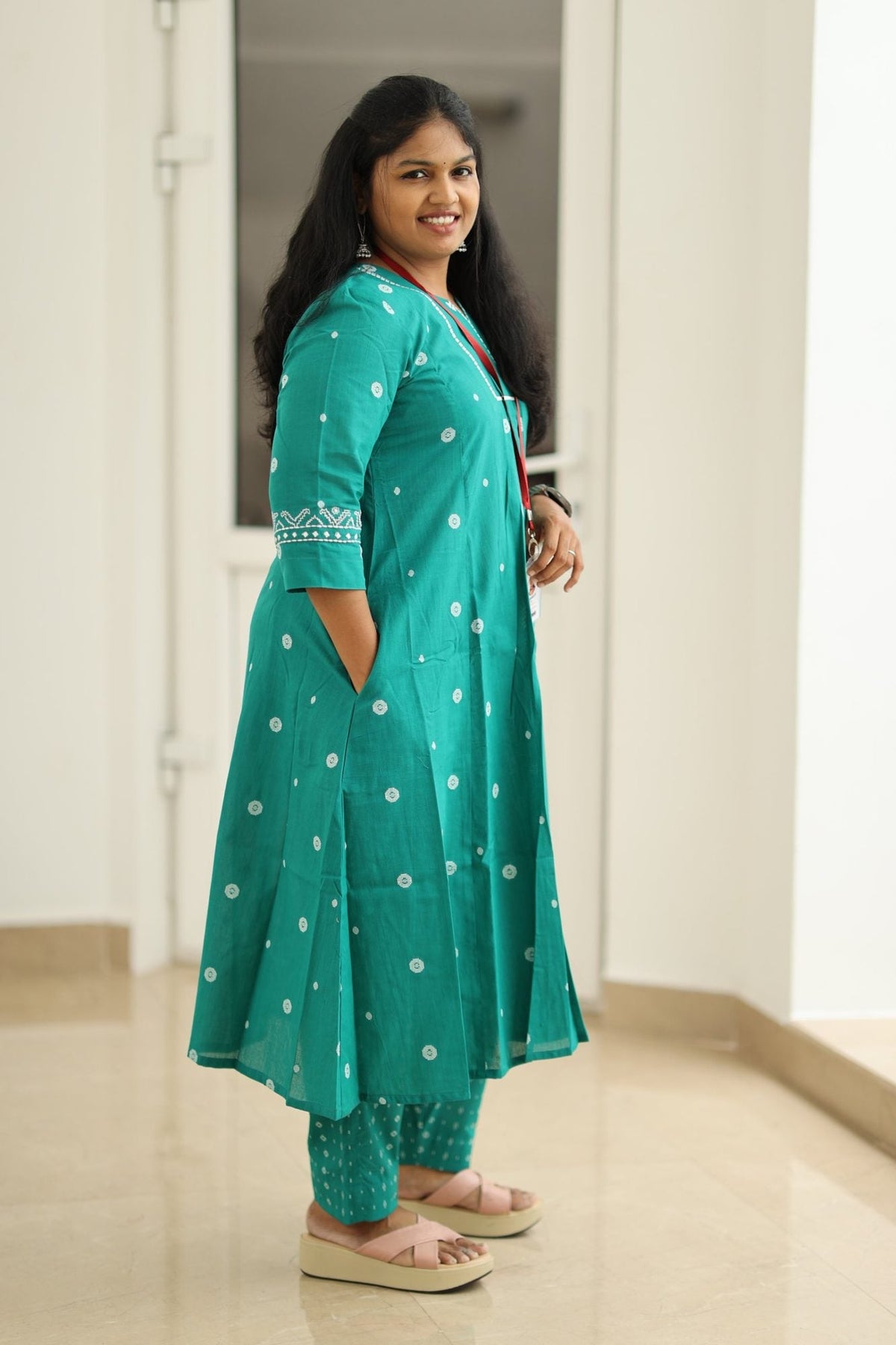 Peacock Pearl Butta 30+ Women Everyday & Special Day Office Kurta (Top + Bottom) | MAGI0052