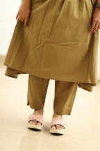 Green Olive Chilli Embroidery 30+ Women Everyday Office Kurta (Top + Bottom) | MAGI0057
