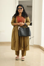 Green Olive Chilli Embroidery 30+ Women Everyday Office Kurta (Top + Bottom) | MAGI0057