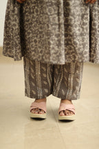 Earl Grey Cherry Mirror Work 30+ Women Everyday Office Kurta (Top + Bottom) | MAGI0060