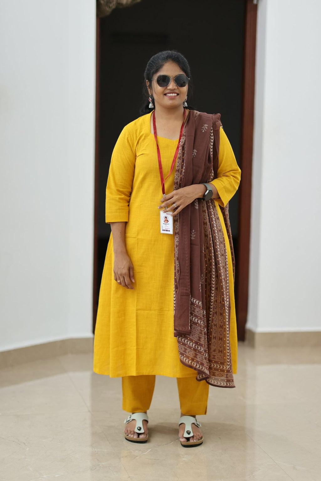 Mango Lassi Chocolate Dupatta 30+ Women Everyday Office Kurta (Top + Bottom + Dupatta) | MAGI0065